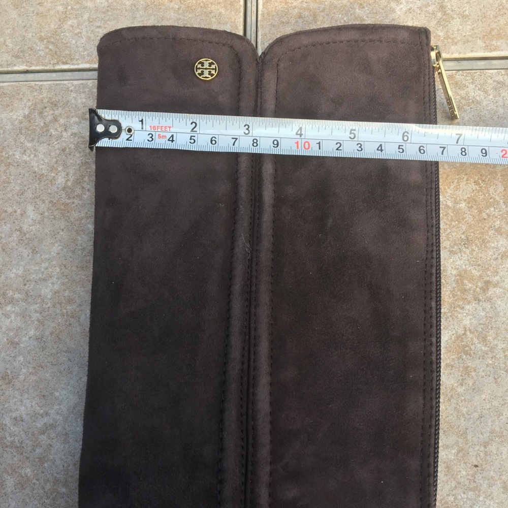 Tory Burch Irene brown tall suede boots 6 - Picture 7 of 12